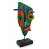 MS012A - Sculpture en métal Visage abstrait 2 