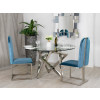 Sedie da pranzo New Greece serie Luxury in un soggiorno separate da un tavolo