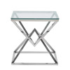 QST001A - Table côté canapé Duble Pyramide série Luxury