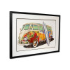 SA027A1 - Tableau collage Volkswagen Van vintage 2