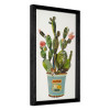 SA041A1 - Tableau collage Cactus en pot