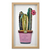 SA061A1 - Tableau collage Cactus en pot 