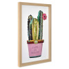 SA061A1 - Tableau collage Cactus en pot 