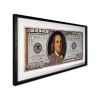 SA066A1 - Tableau collage Billet de cent dollars 