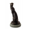 SA295 - Sculpture en bronze Jaguar assis