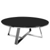 SCT002A - Table basse de salon Crub acier inox série Luxury