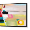 WA012BA - Tableau abstrait sur plexiglas couleurs pastel