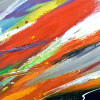WF061TX1 - Abstrait tris vague multicolore multicolore