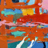 WF066TX1 - Abstrait tris taches multicolore