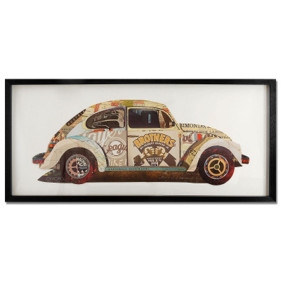 SA011A1 - Tableau collage Coccinelle Volkswagen