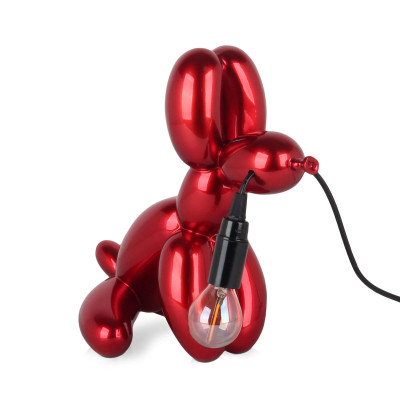 SBL2830ER - Lampe Chien ballon assis rouge