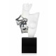C2050RSW - Busto de amazona blanco y plata