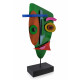 MS012A - Escultura de metal Rostro abstracto 2 