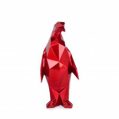 D3515ER - Pingüino tallado rojo