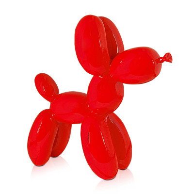 D5246PR - Perro globo rojo lacado