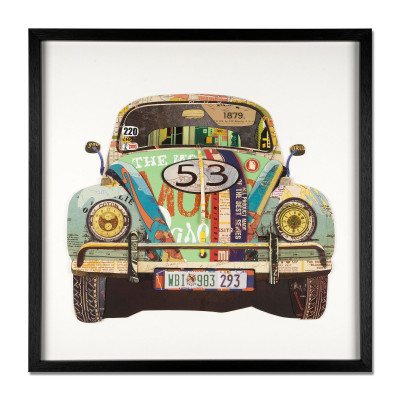 SA036A1 - Cuadro collage VW Escarabajo