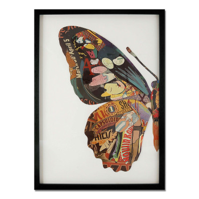 SA055A1 - Cuadro collage Media mariposa