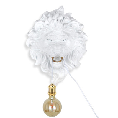 SBL4937SWEG - Lámpara Cabeza de león blanco