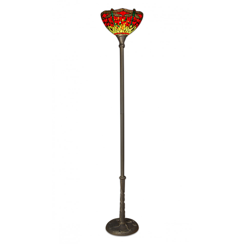 FD13422 - Lámpara de pie libélula roja