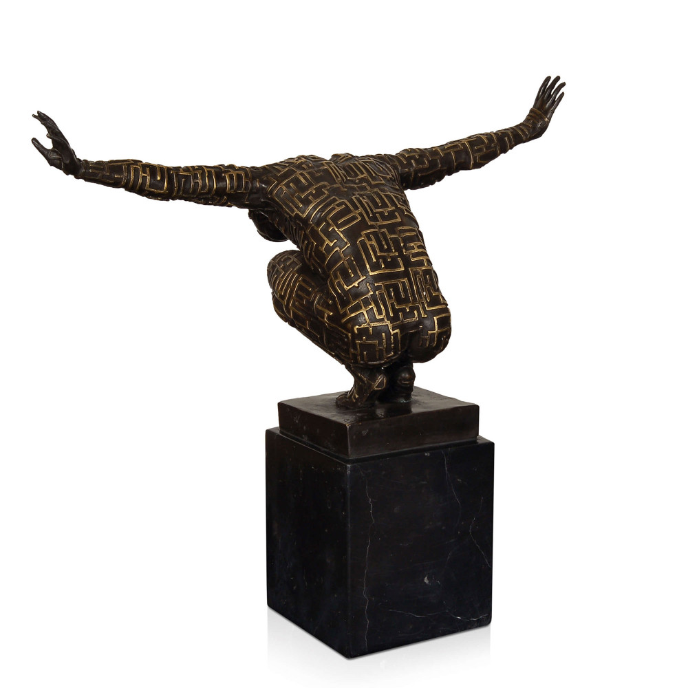 SA433 - Estatua de bronce Laberinto