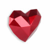 D3228ER - Corazón tallado rojo