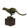 SA285 - Escultura de bronce Jaguar corriendo