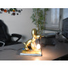 SBL2830EG - Lámpara Perro globo sentado oro
