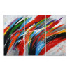 WF061TX1 - Abstracto tris de onda multicolor multicolor