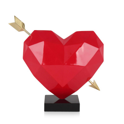D3635PREG - Corazón perforado rojo
