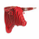 WD014MR - Holzpuzzle Stier rot