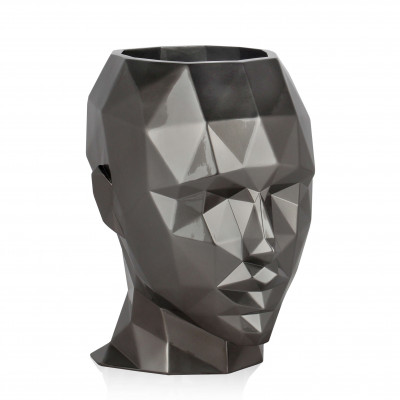 VPE3632EA - Facettierter Frauenkopf Vase