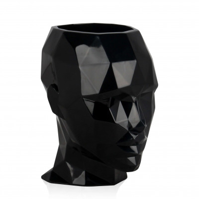 VPE3632PB - Facettierter Frauenkopf Vase