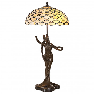 GM16022 - Skulptur - Lampe mit Edelsteinen Göttin