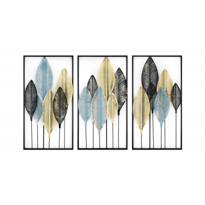 SP013A1 - Metallrahmen Komposition aus stilisierten Blättern 