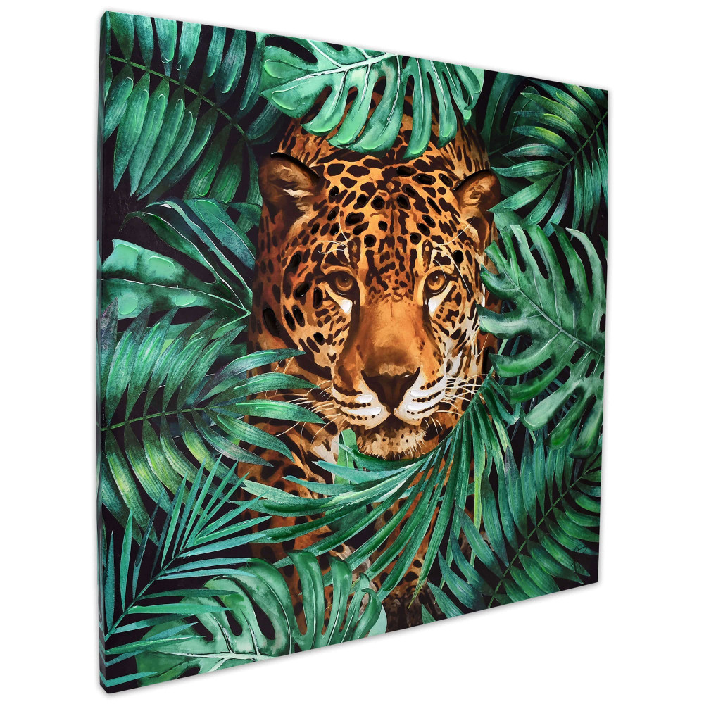 Mondo Gemälde im Dschungel | Arte Leopard dal